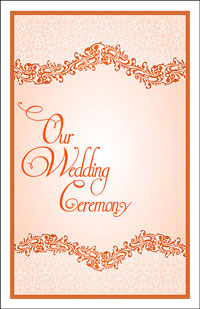 Wedding Program Cover Template 4C - Graphic 1